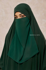 Emerald Single Half Niqab - Super Breathable Veil