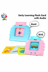 510 English Words - Early Talking Audible Flash Cards In Blue - Smart Kids