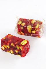 Halal Turkish Delight - Chewy Pomegranate Malban With Pistachios