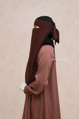 Brown Single Layer Niqab - Better Breathe