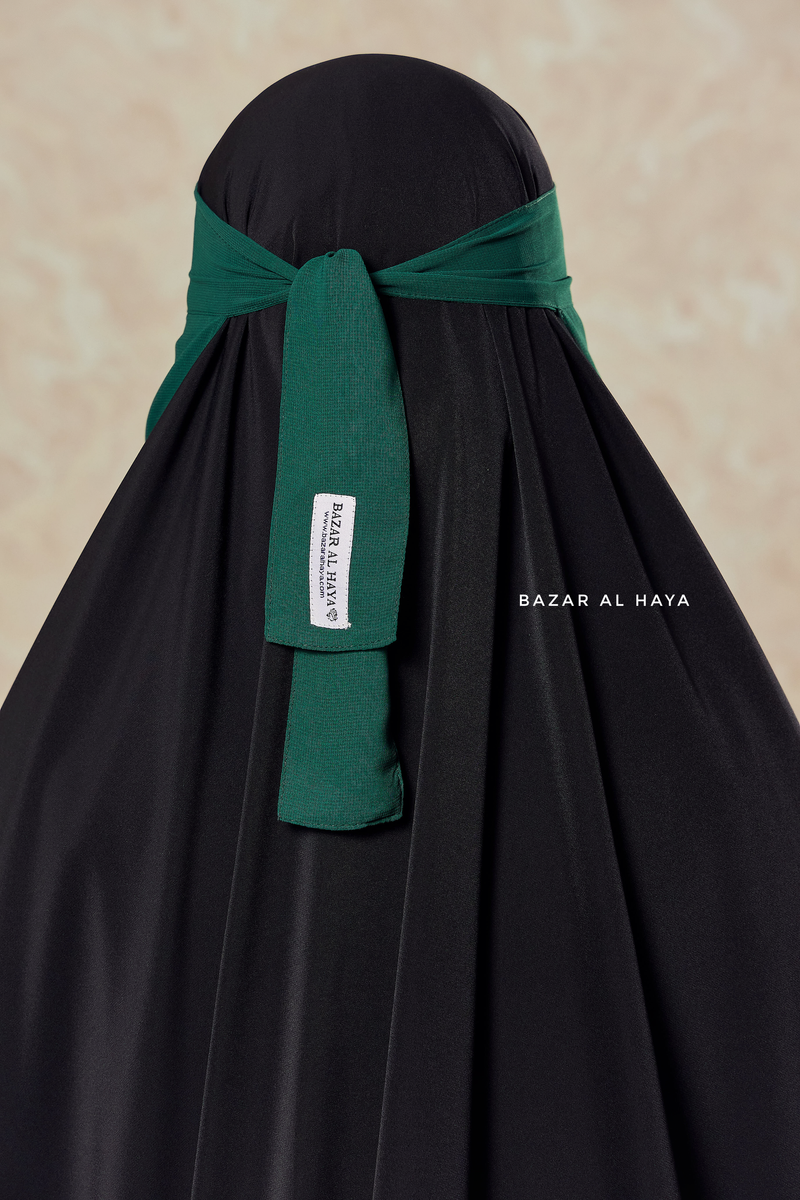 Emerald Green Single Layer Niqab - Super Breathable & Comfy