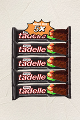 5 Pack Tadelle Dark Chocolate Wafer Bar - Hazelnut Creme