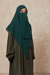 Emerald Green Single Half Niqab - Super Breathable Veil