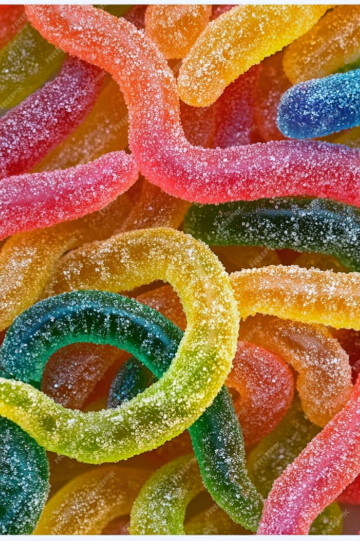 Halal Sour Gummy Worms