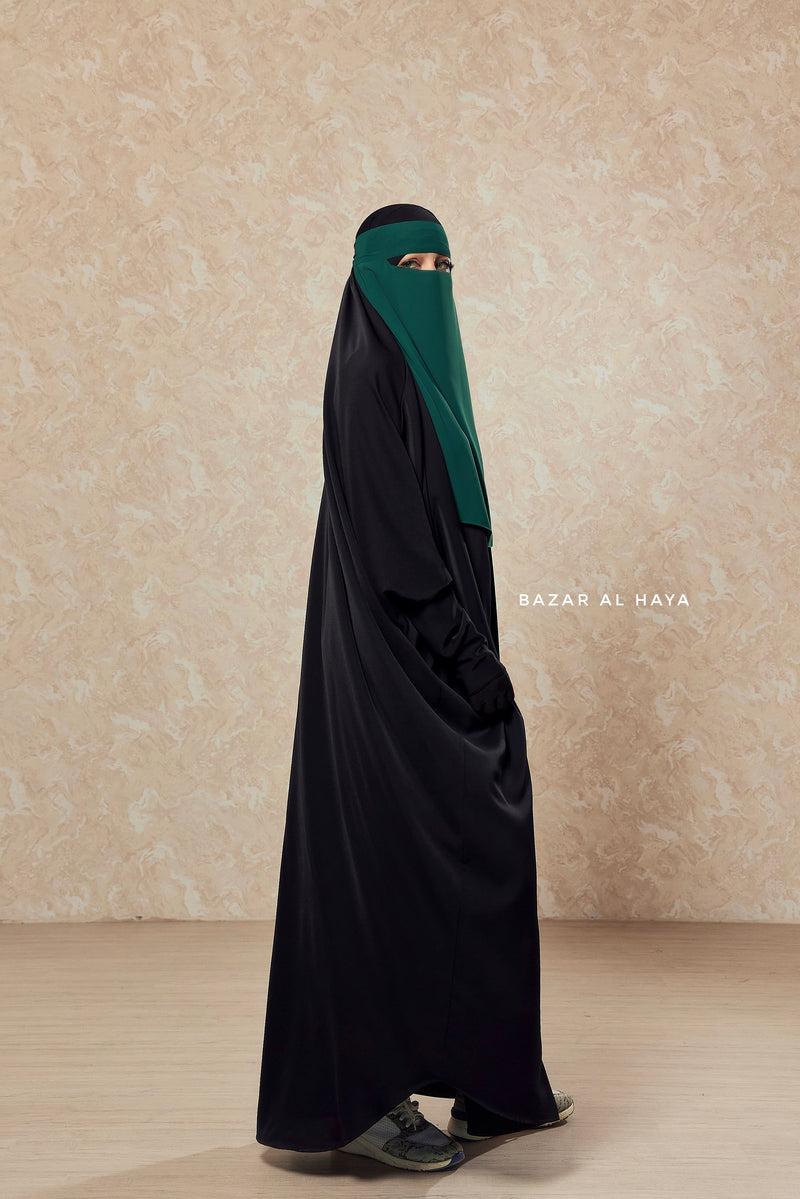 Emerald Green Single Layer Niqab - Super Breathable & Comfy