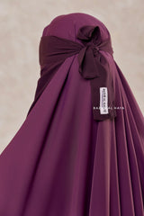 Purple Single Layer Niqab - Extremely Breathable - Large