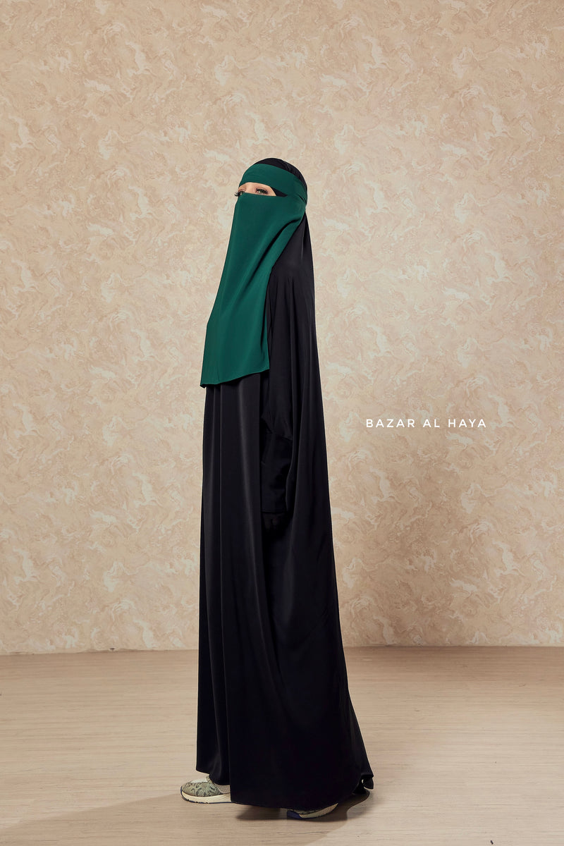 Emerald Green Single Layer Niqab - Super Breathable & Comfy