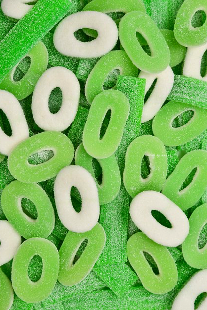 Halal Gummy - Sour Apple Rings