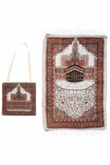 Kaaba Picture Prayer / Salah Mat with Cloth Bag