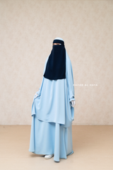 Single Layer Niqab In Dark Blue - Better Breathe