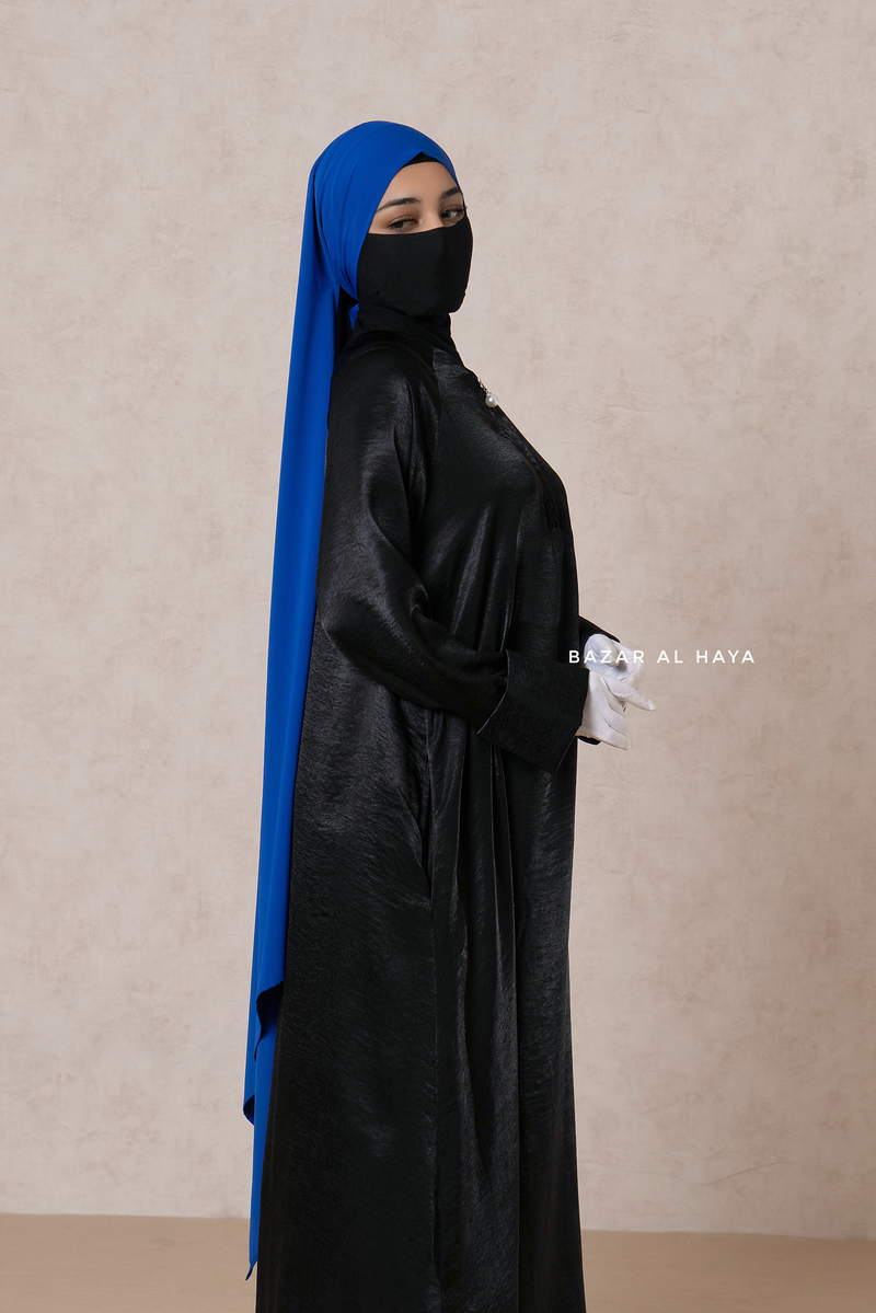 Nafisa Abaya - Soft Related Fit - Textured Satin