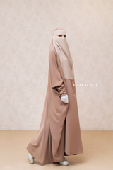 Single Creme Beige Layer Niqab - Super Breathable & Comfy