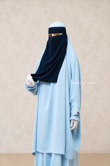 Single Layer Niqab In Dark Blue - Better Breathe