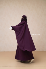 Purple Single Layer Niqab - Extremely Breathable - Large