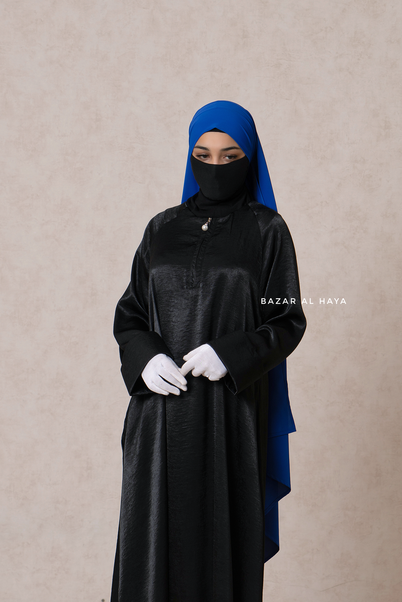 Nafisa Abaya - Soft Related Fit - Textured Satin