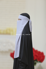 Silver Single Layer Niqab - Super Breathable & Comfy