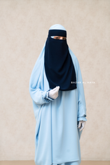 Single Layer Niqab In Dark Blue - Better Breathe