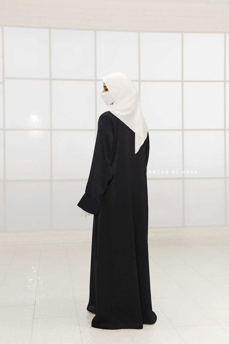 Nafisa Abaya - Soft Related Fit - Textured Satin