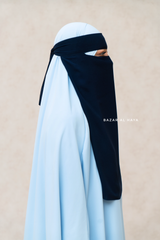 Single Layer Niqab In Dark Blue - Better Breathe